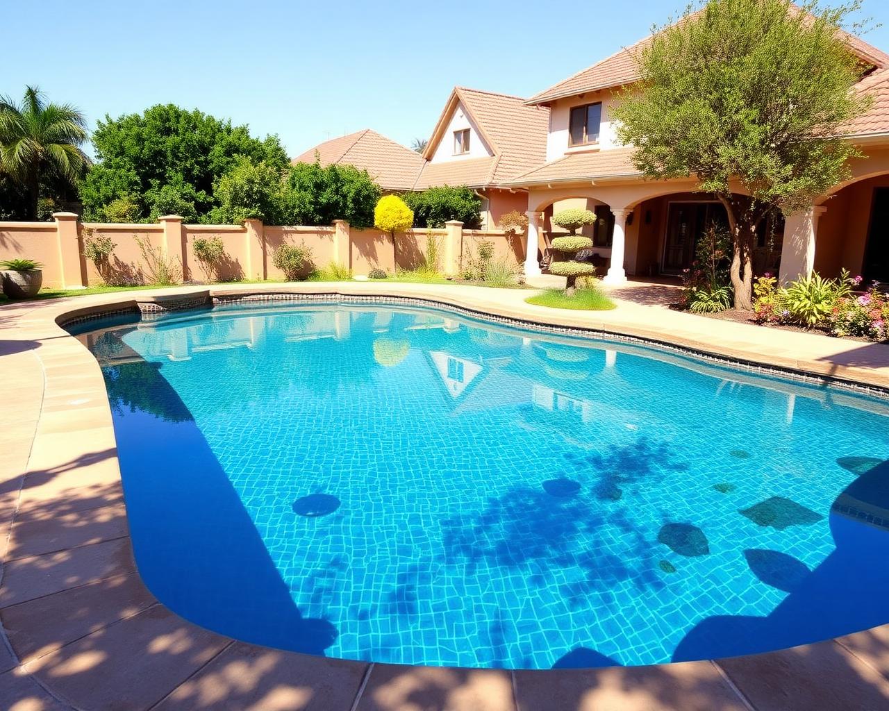 Centurion residential pool with mosaic finish