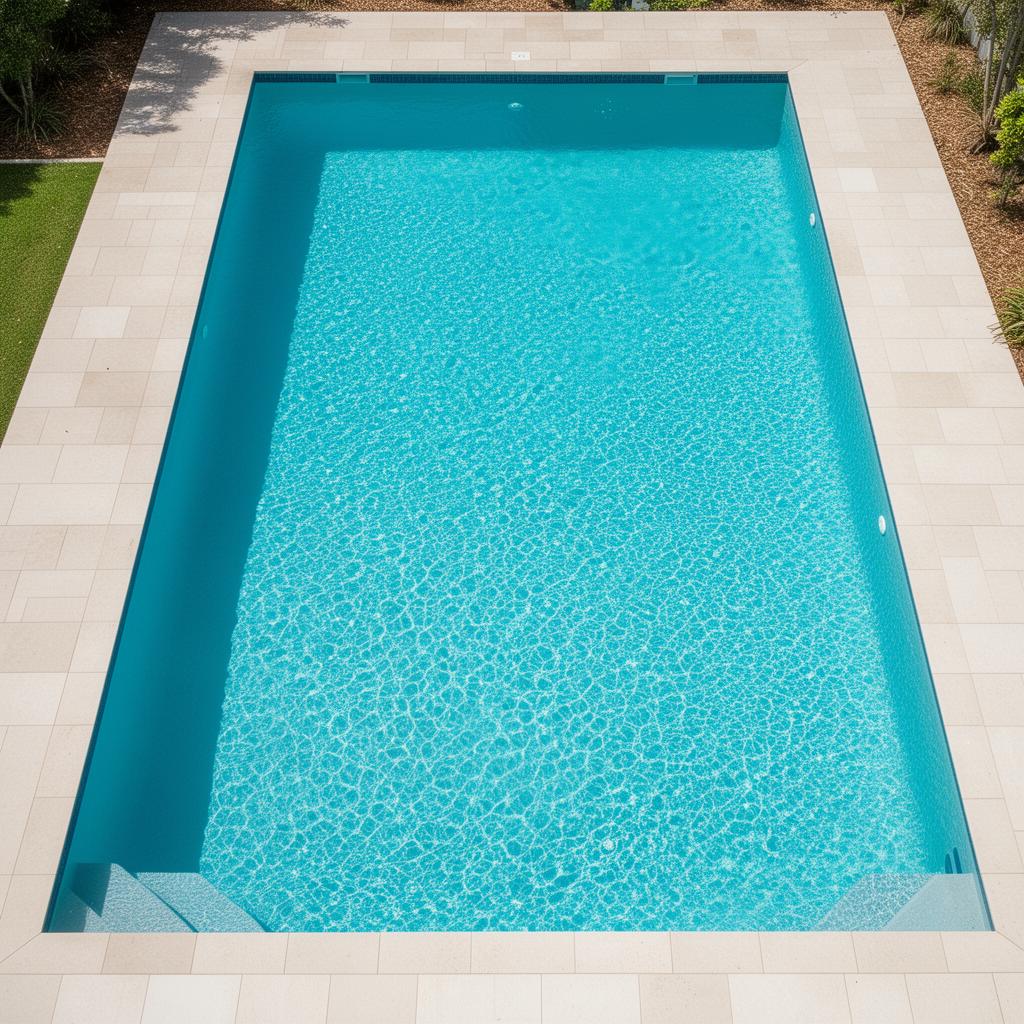 Pool after clean — sparkling clear water