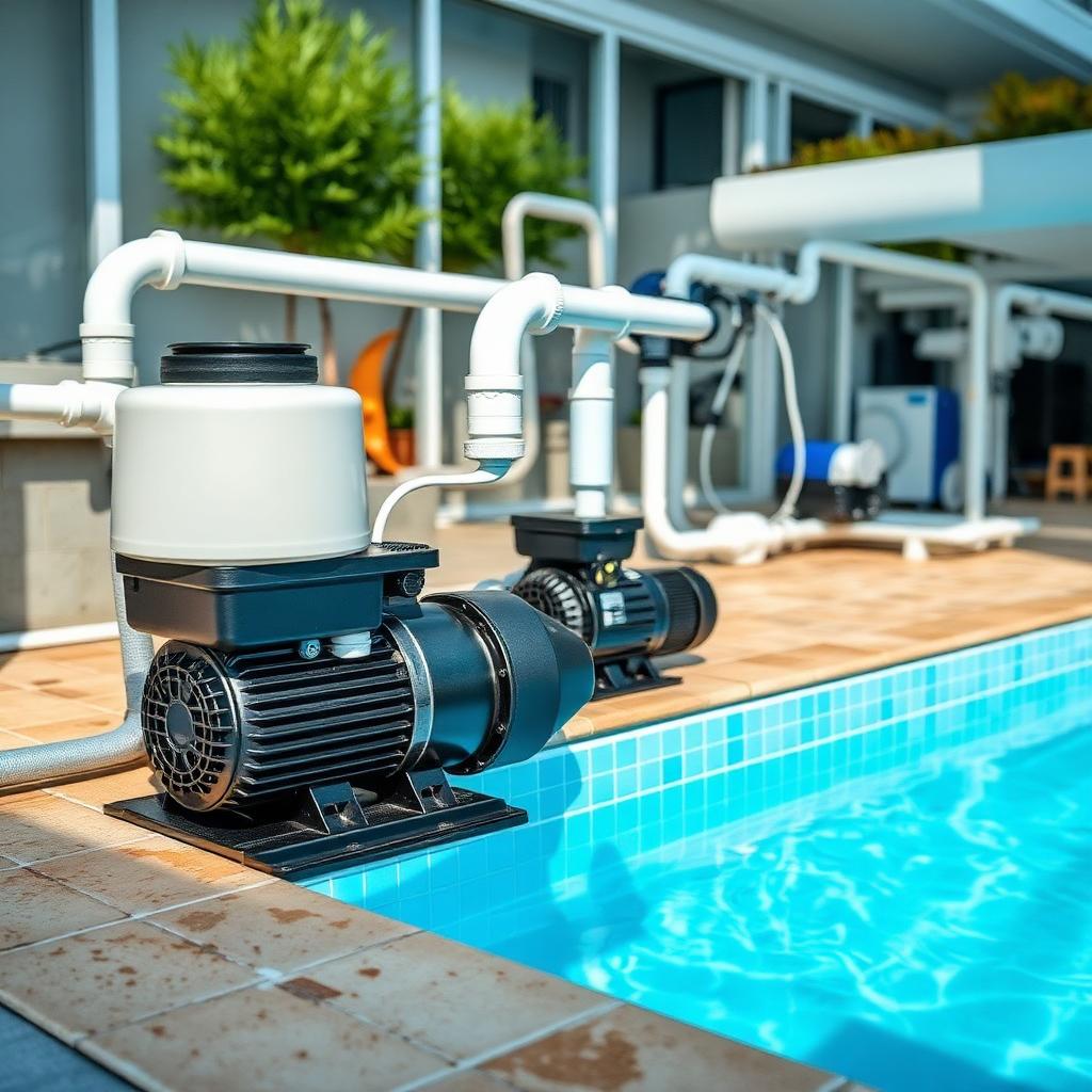 Pool pump and filter equipment